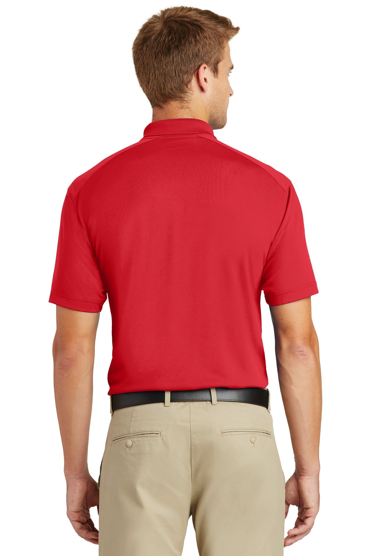 Red CornerStone Select Lightweight Snag-Proof Polo. CS418 plain