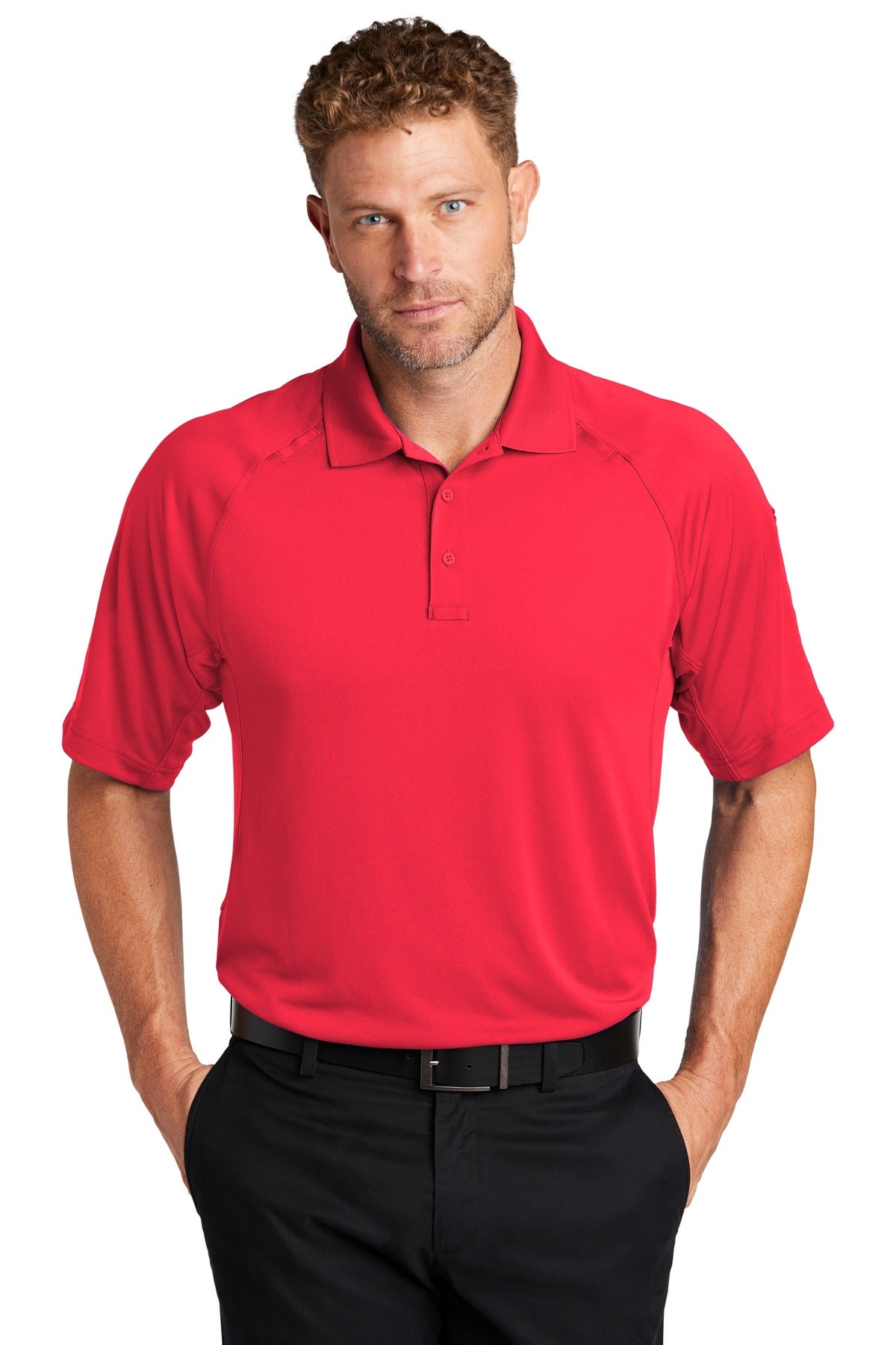 Red CornerStone Select Lightweight Snag-Proof Tactical Polo. CS420 plain