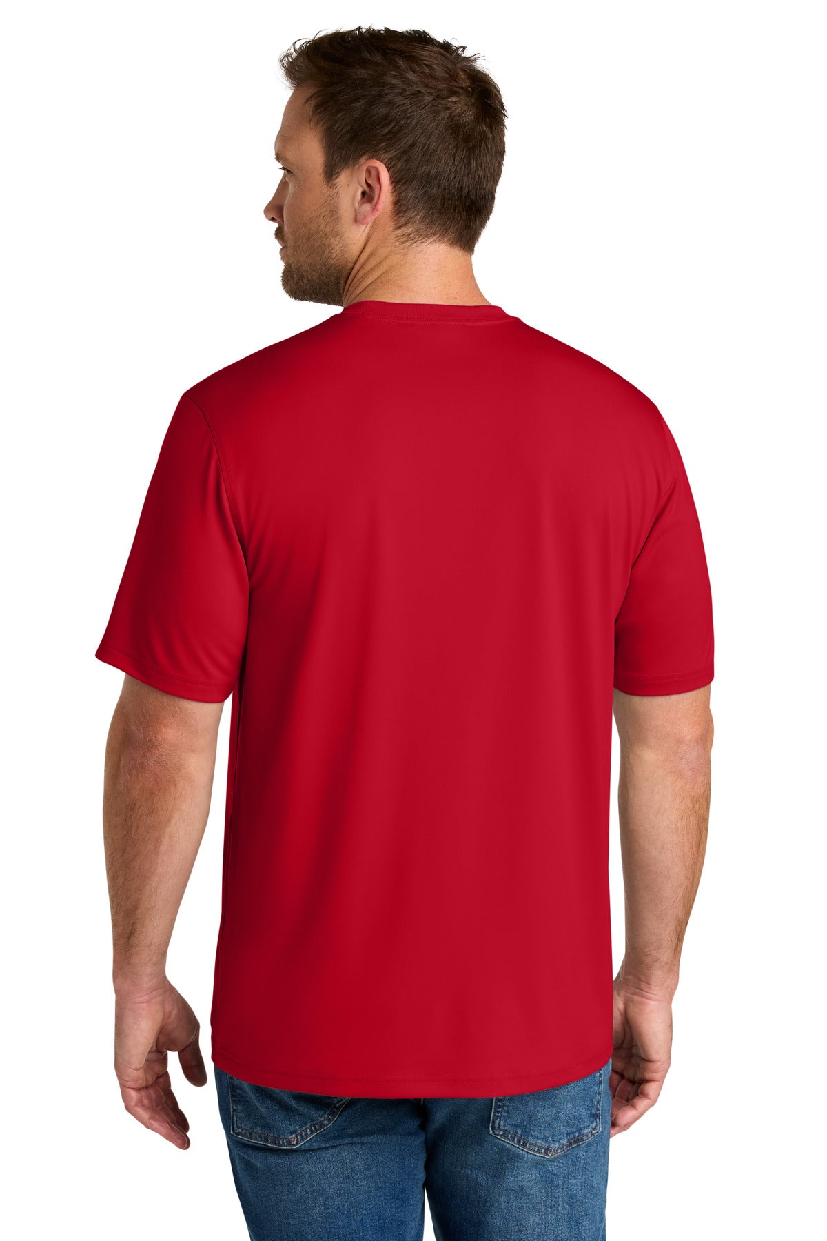 Red CornerStone Workwear Pro Short Sleeve Tee CS440 plain