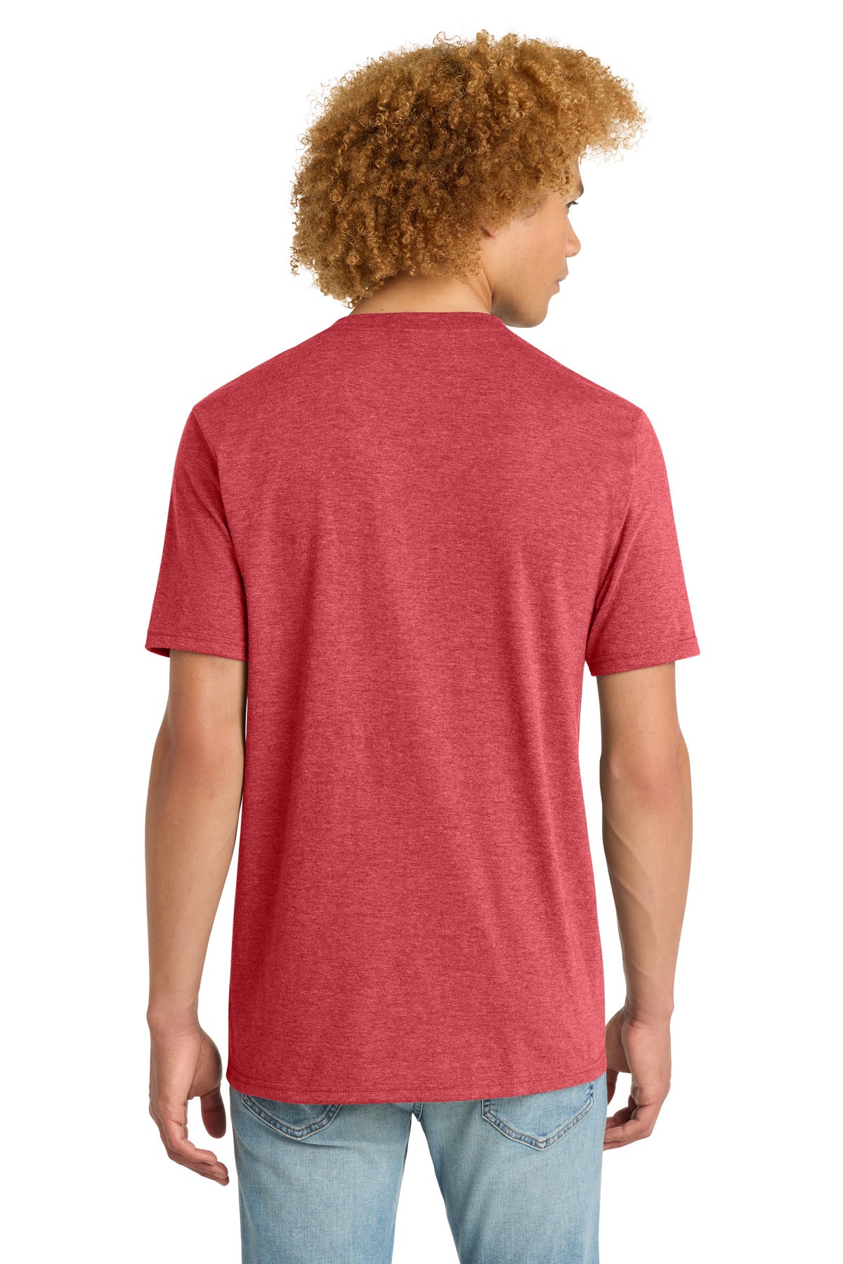 Red Frost District Perfect Tri V-Neck Tee. DT1350 plain