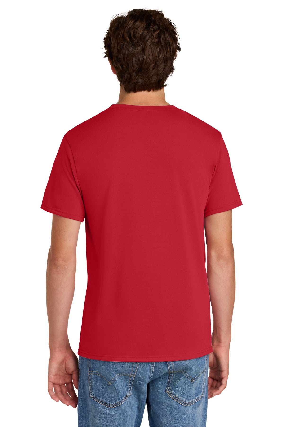 Red Gildan Gildan Performance T-Shirt. 42000 plain