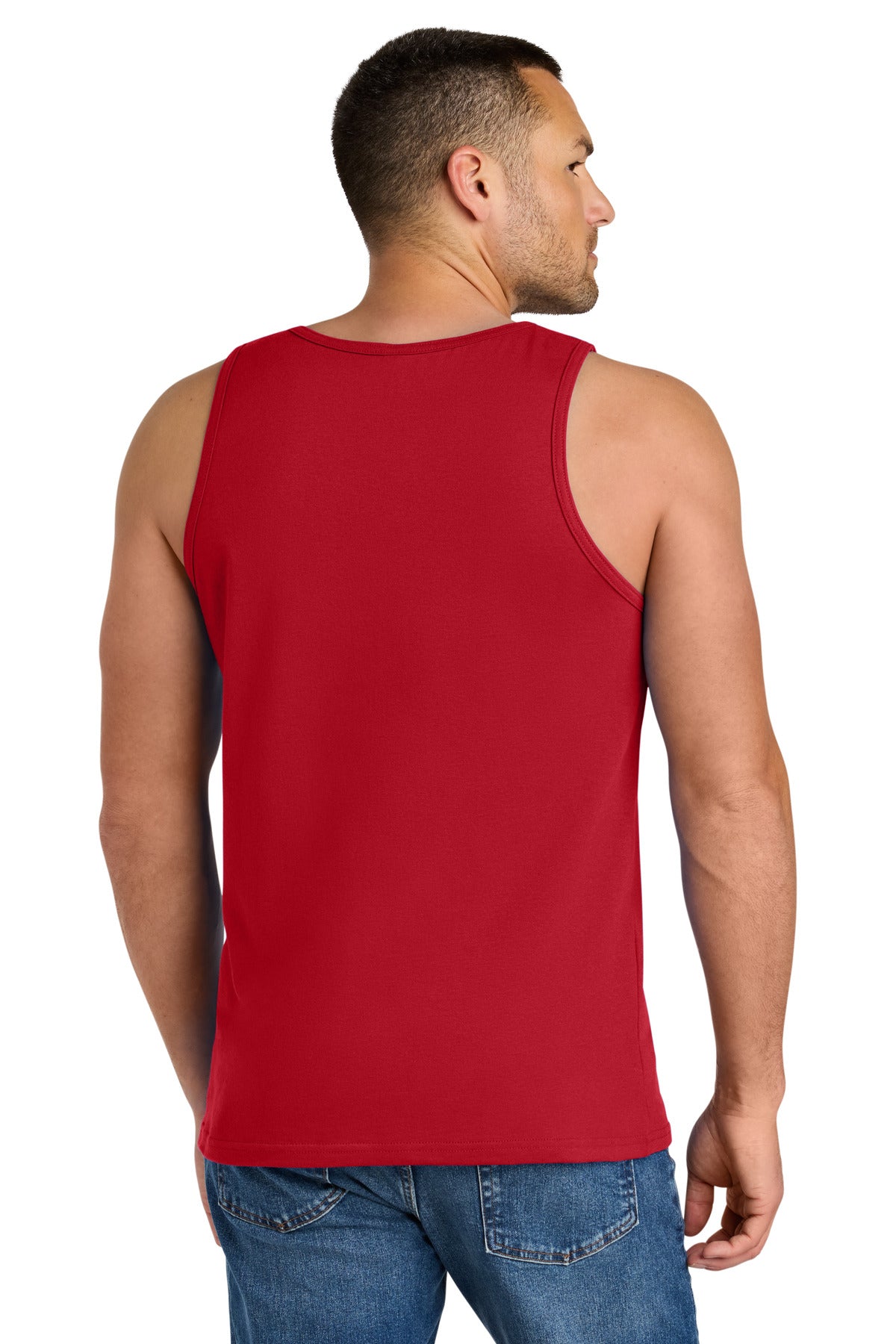 Red Gildan Heavy Cotton Tank Top. G5200 plain