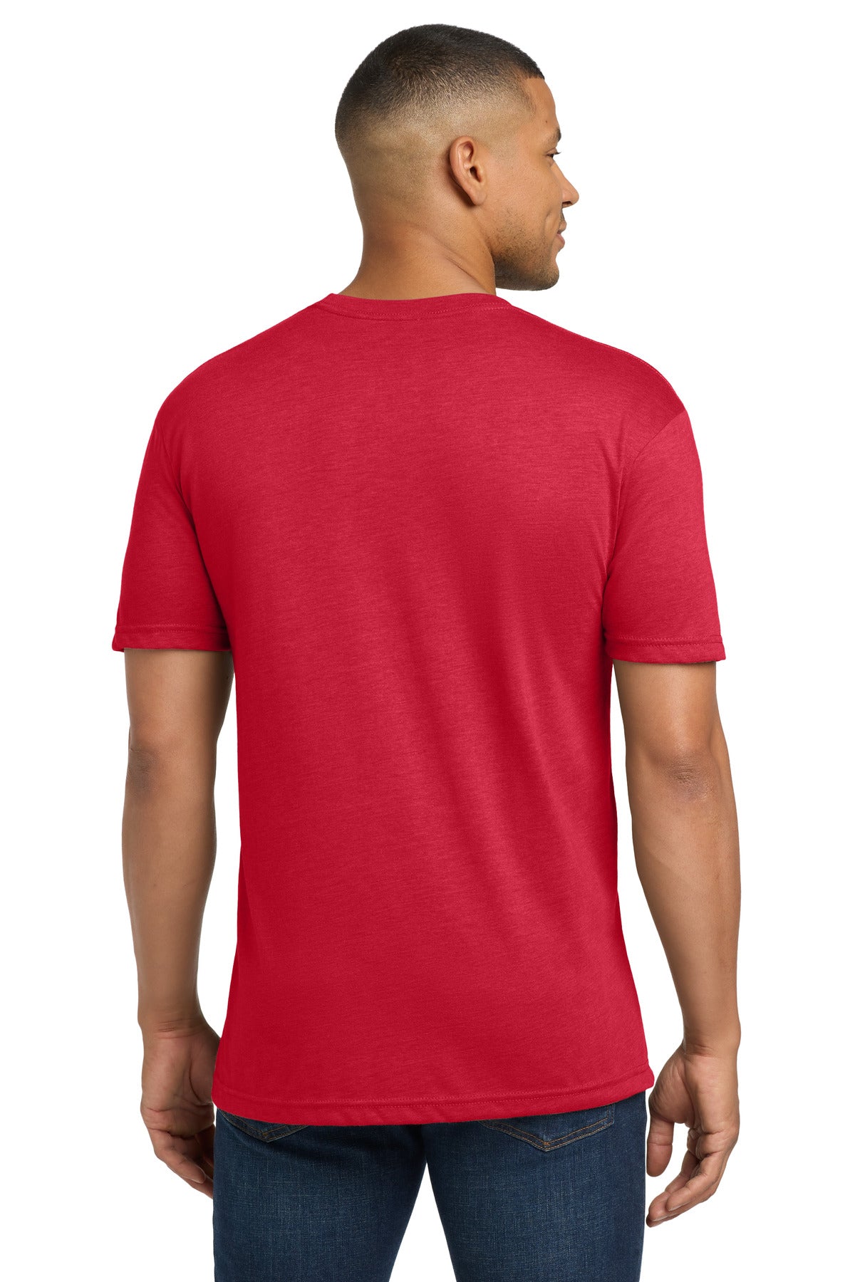 Red Next Level Apparel Adult Tri-Blend Tee. NL6010 plain