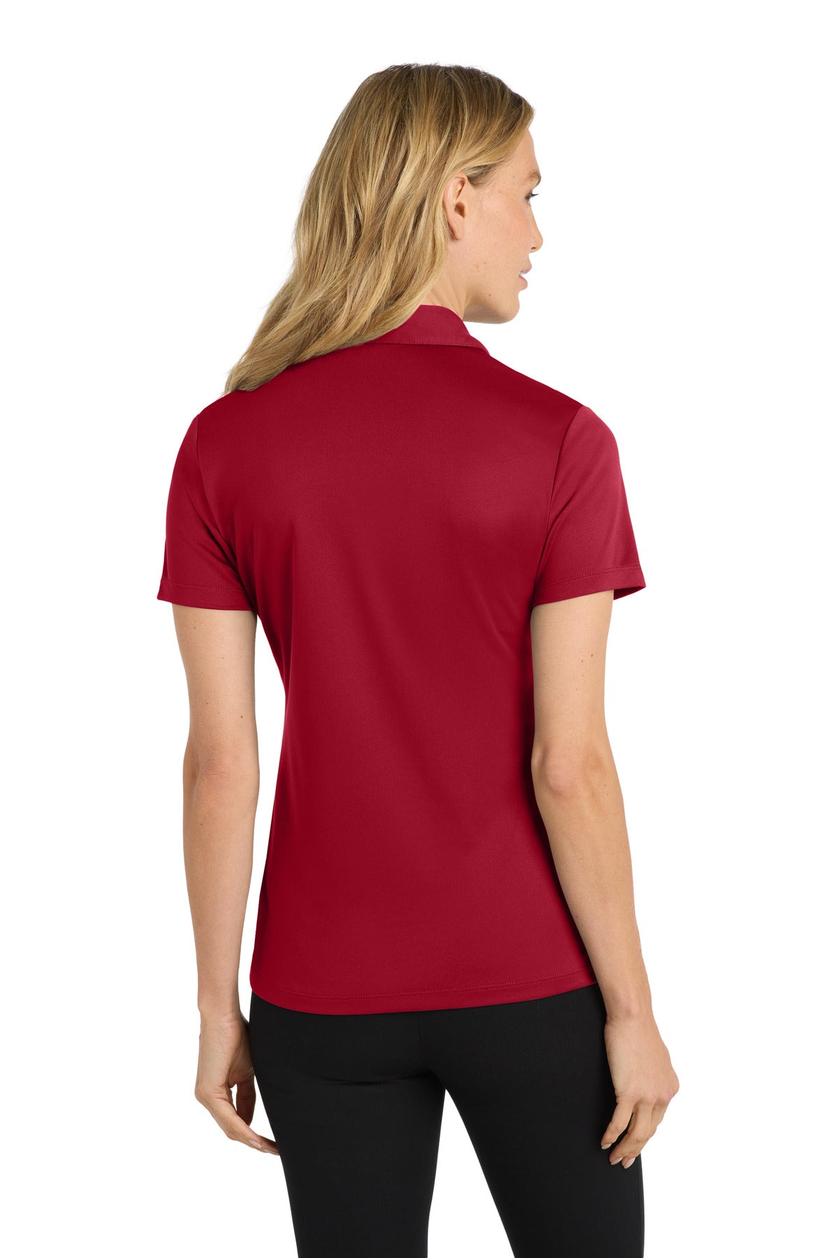 Red Port Authority Women's Silk Touch Performance Polo. L540 plain