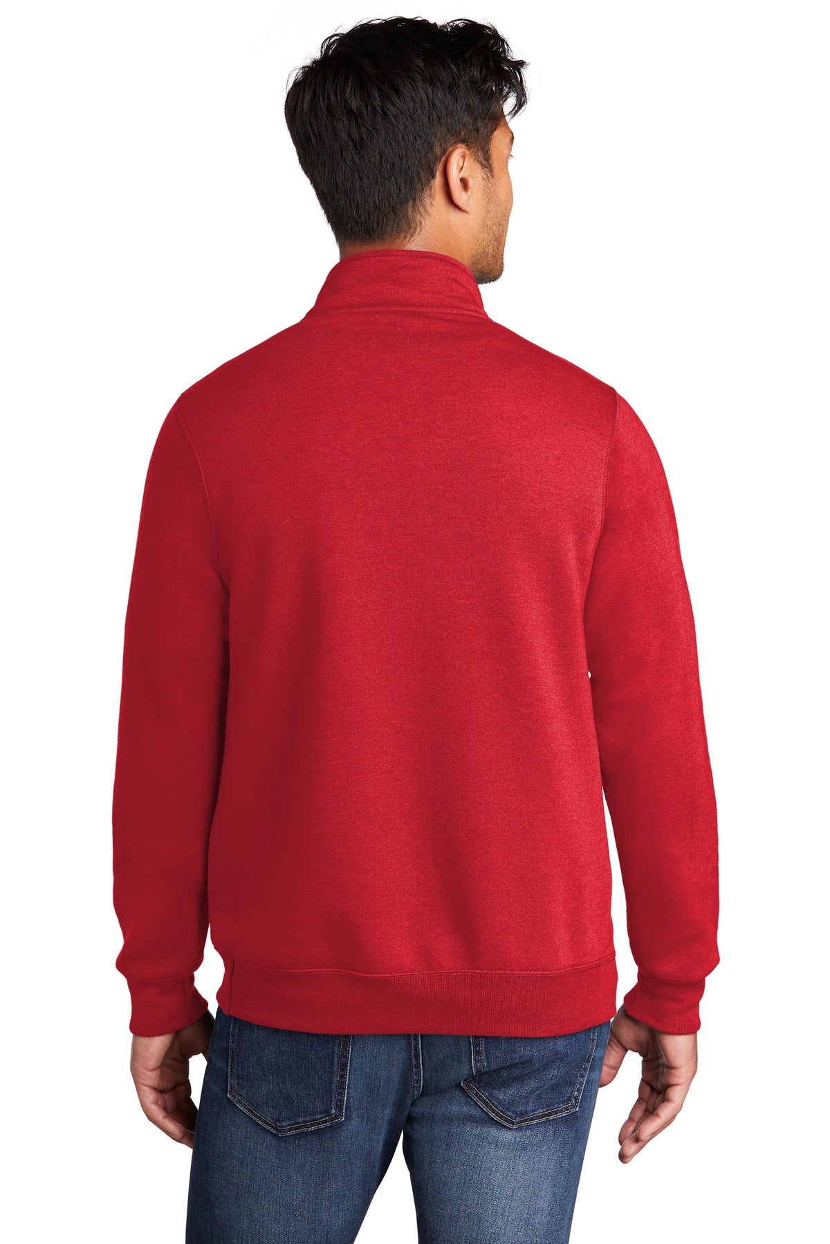 Red Port & Co Core Fleece 1/4-Zip Pullover Sweatshirt PC78Q