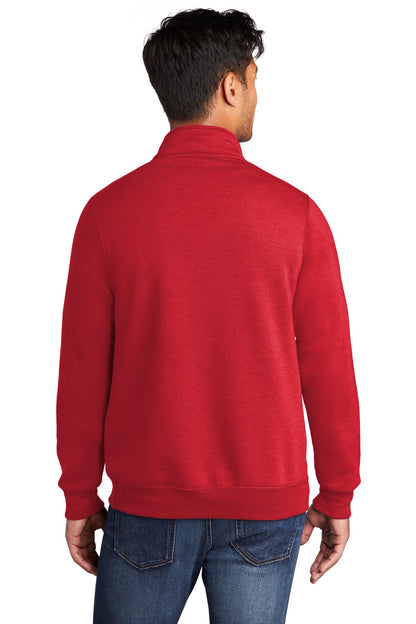 Red Port & Co Core Fleece 1/4-Zip Pullover Sweatshirt PC78Q