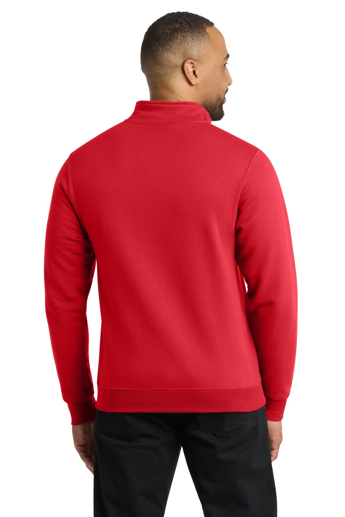 Red Port & Co Core Fleece 1/4-Zip Pullover Sweatshirt PC78Q
