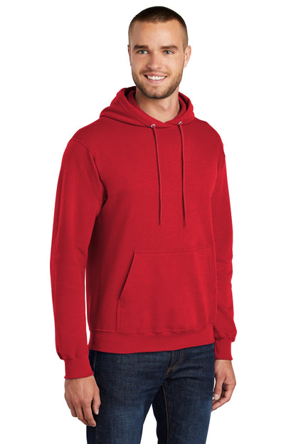Red Port & Co Core Fleece Pullover Hooded Sweatshirt. PC78H