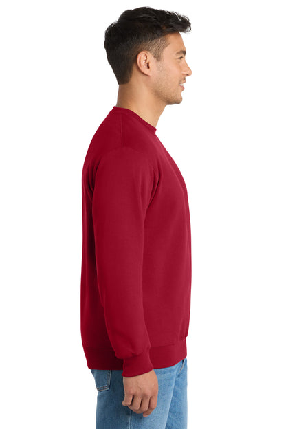 Red Port & Co Essential Fleece Crewneck Sweatshirt. PC90 plain