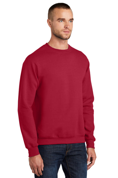 Red Port & Co Essential Fleece Crewneck Sweatshirt. PC90 plain