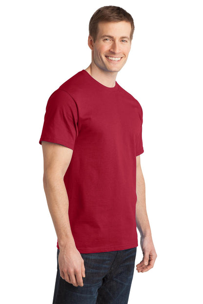 Red Port & Co Ring Spun Cotton Tee. PC150 plain
