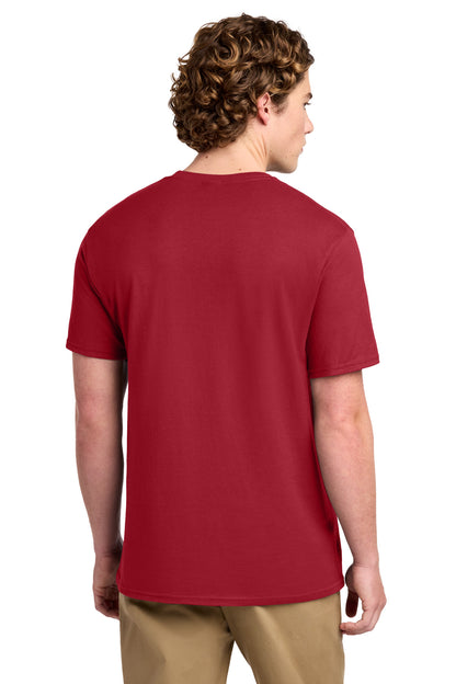 Red Port & Co Ring Spun Cotton Tee. PC150 plain
