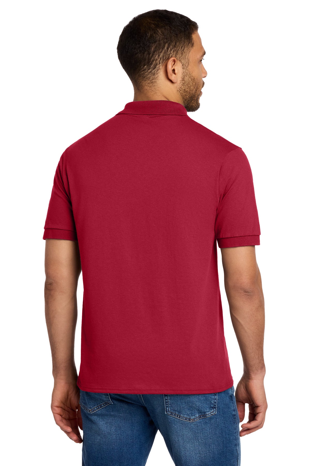 Red Port & Co Tall Core Blend Jersey Knit Polo. KP55T plain