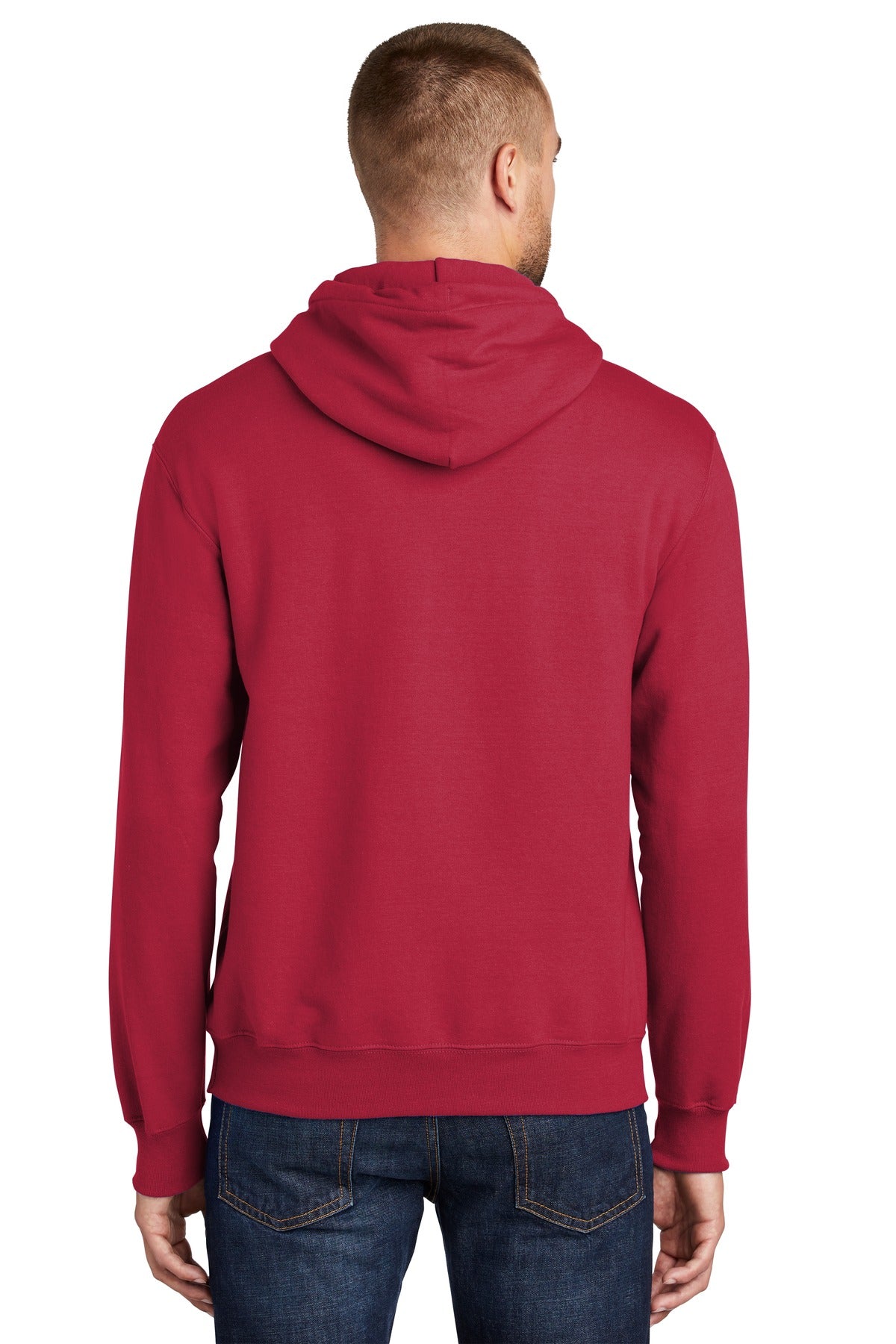 Red Port & Co Tall Essential Fleece Pullover Hooded Sweatshirt. PC90HT plain