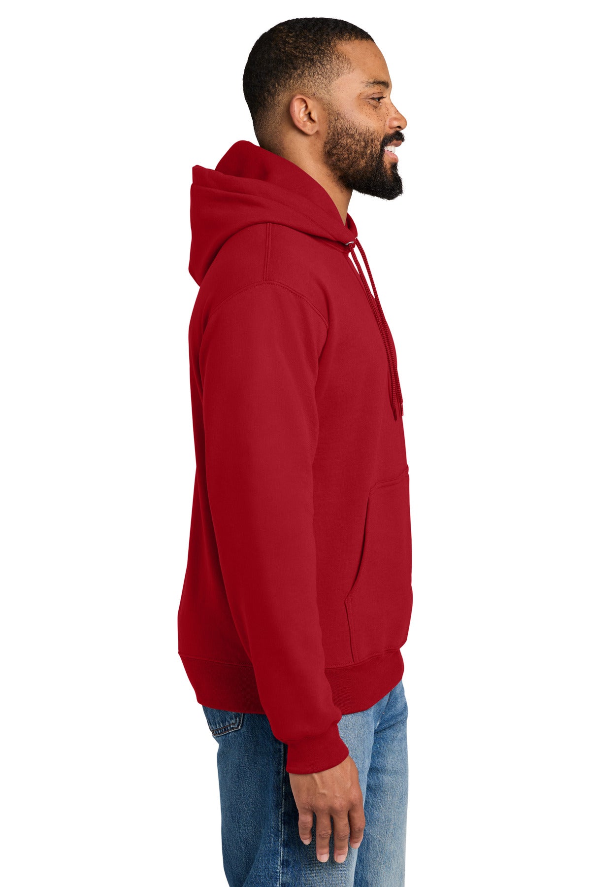 Red Port & Co Tall Essential Fleece Pullover Hooded Sweatshirt. PC90HT plain