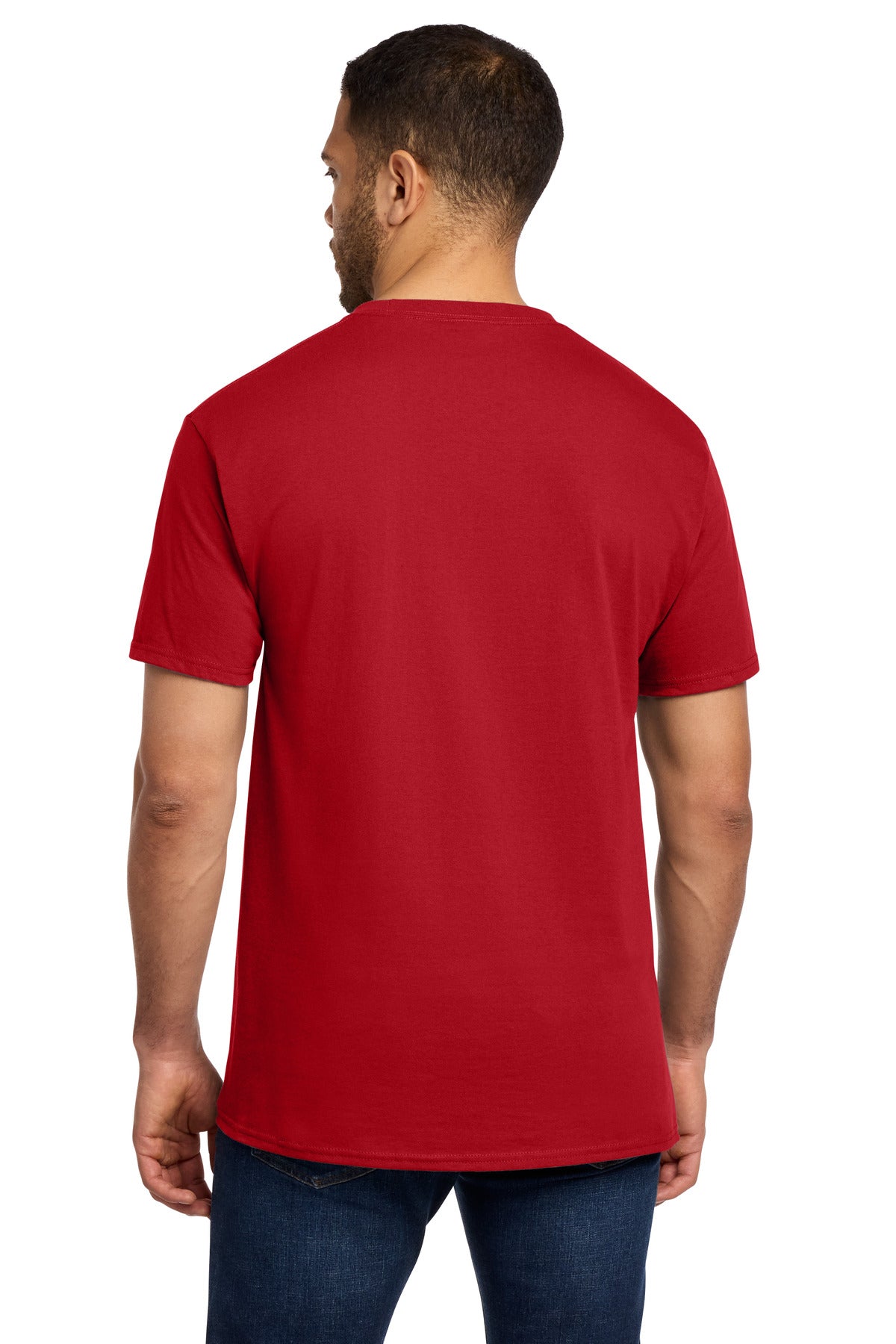 Red Port & Co Tall Essential Pocket Tee. PC61PT plain