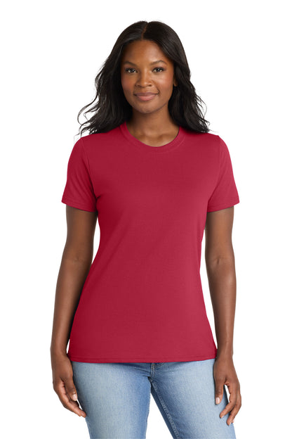 Red Port & Co Women's Core Blend Tee. LPC55 plain