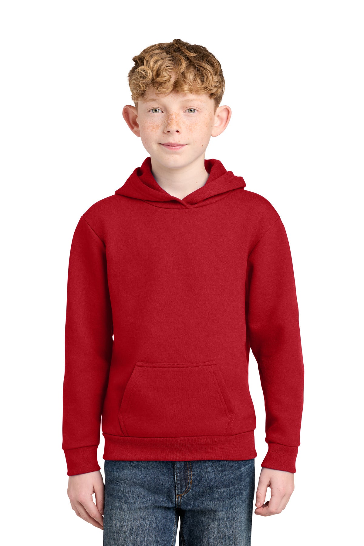 Red Port & Co Youth Easy Fleece Pullover Hooded Sweatshirt PC68YH