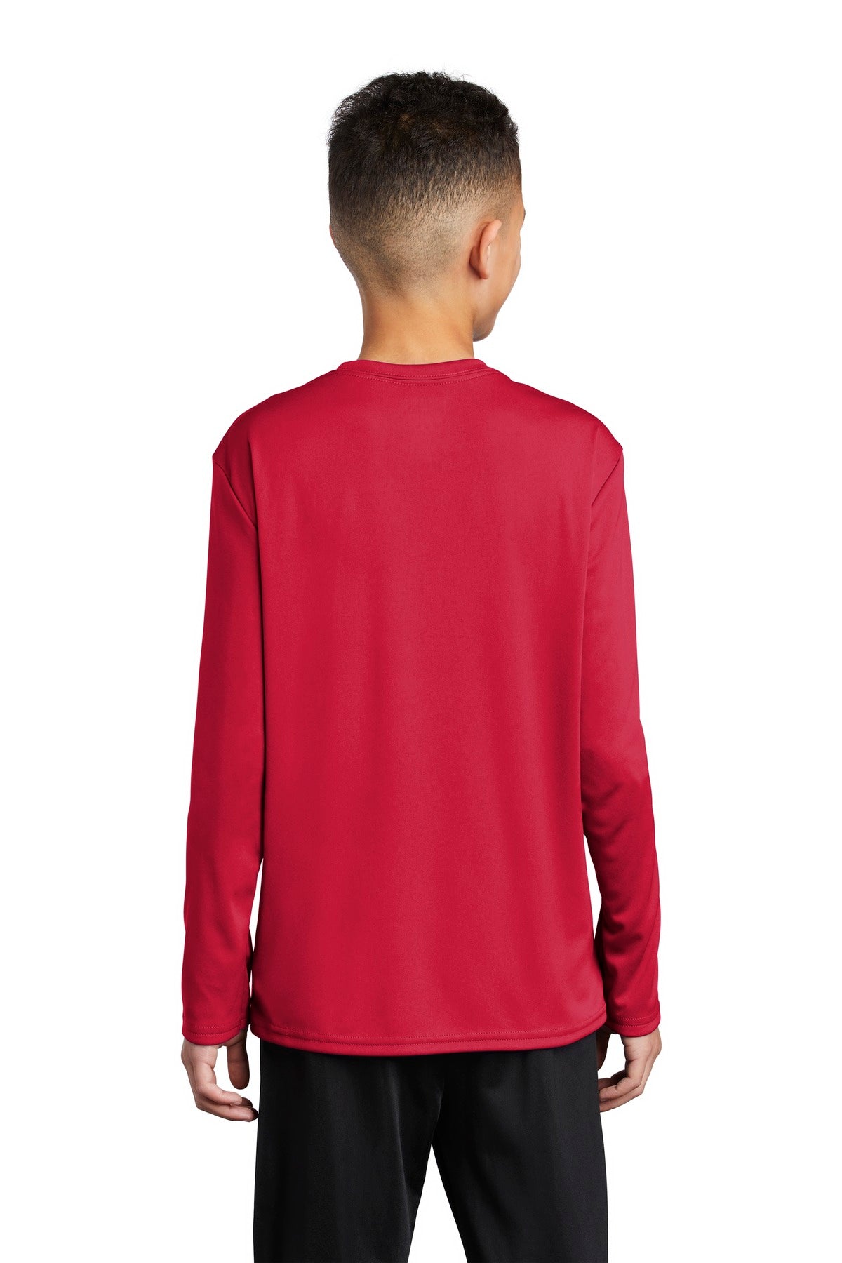 Red Port & Co Youth Long Sleeve Performance Tee PC380YLS plain