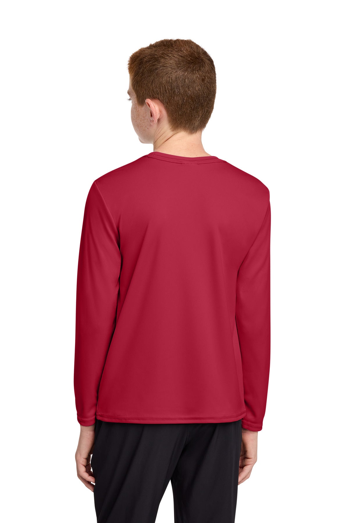 Red Port & Co Youth Long Sleeve Performance Tee PC380YLS plain