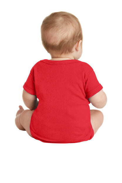 Red Rabbit Skins Infant Short Sleeve Baby Rib Bodysuit. RS4400 plain