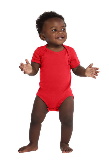 Red Rabbit Skins Infant Short Sleeve Baby Rib Bodysuit. RS4400 plain