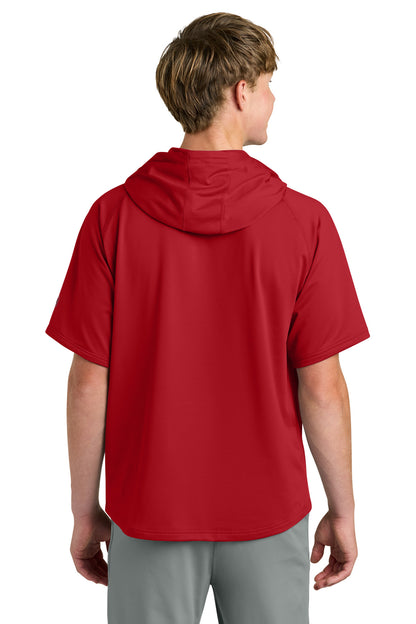 Red Richardson Charge Performance Fleece Short Sleeve Hoodie RA7200SSH plain
