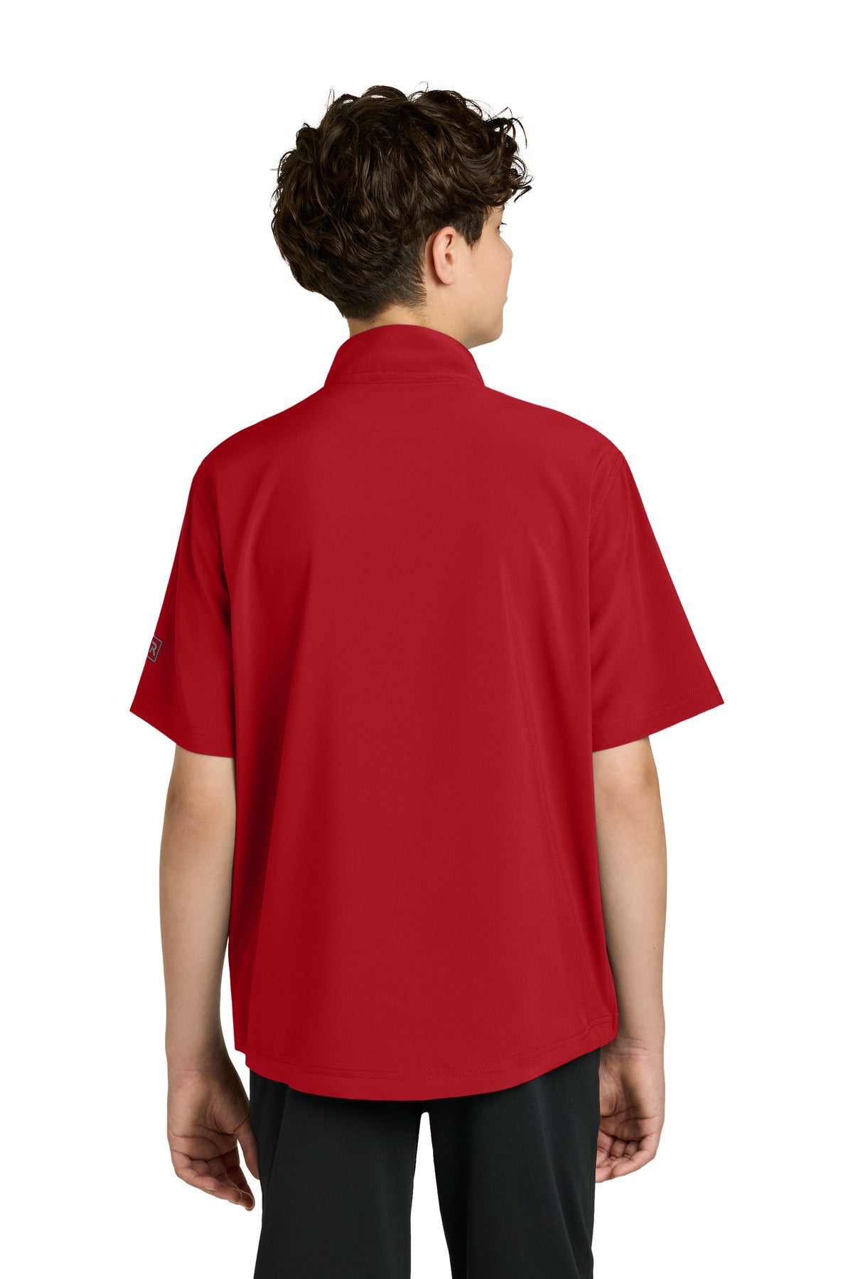 Red Richardson Youth Barrage Wind Shirt RY7400SSQ plain