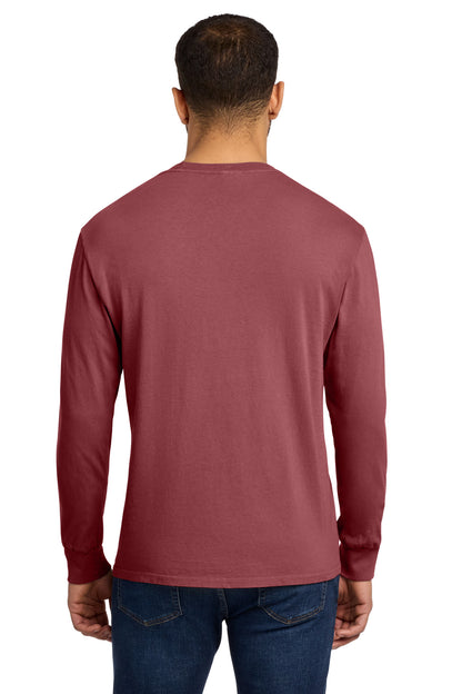 Red Rock Port & Co Beach Wash Garment-Dyed Long Sleeve Tee PC099LS plain