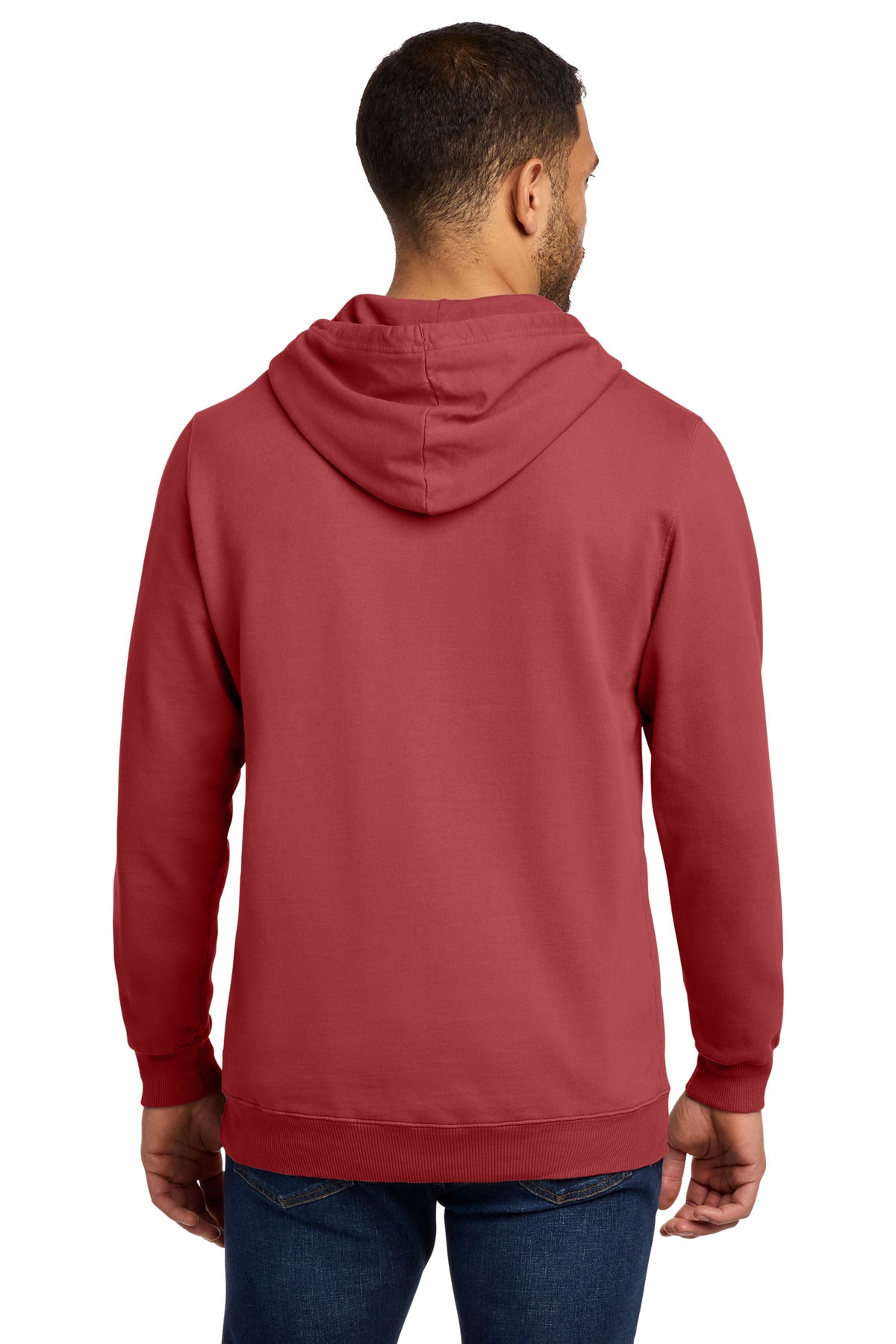 Redrock Port & Co Beach Wash Garment-Dyed Pullover Hooded Sweatshirt. PC098H plain