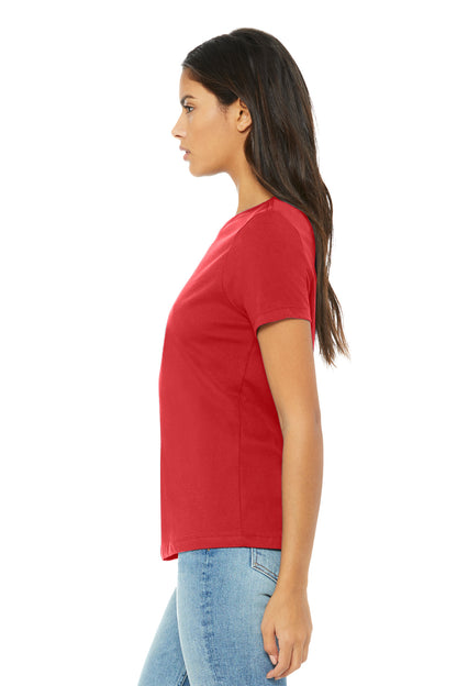 RedTB BELLA+CANVAS Women's Relaxed Triblend Tee BC6413 plain