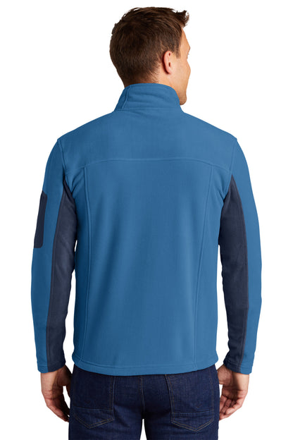 Regal Bl/DB Ny Port Authority Summit Fleece Full-Zip Jacket. F233