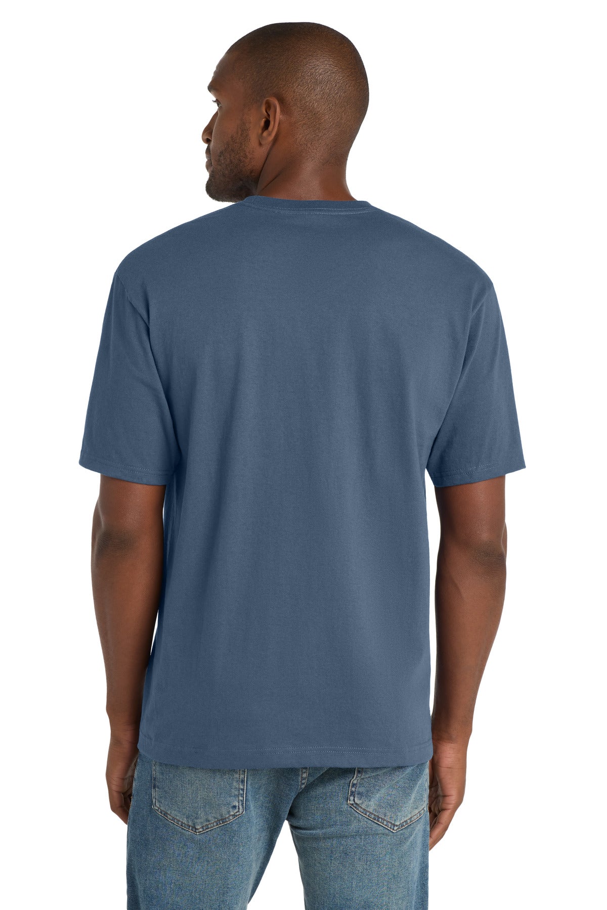 Regatta Blue CornerStone Workwear Pocket Tee CS430 plain