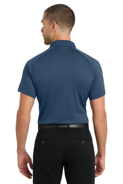 Regatta Blue Port Authority Crossover Raglan Polo. K575 plain