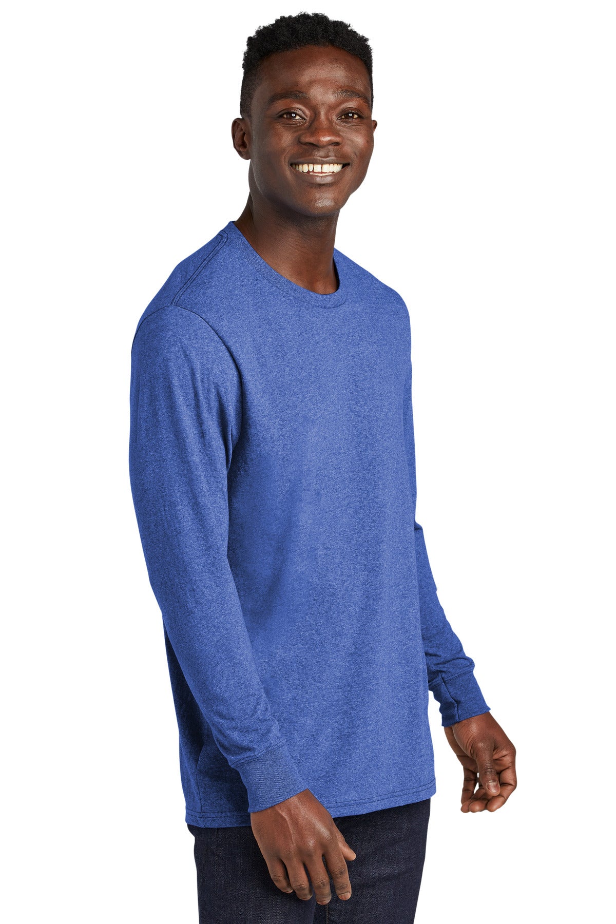 ReusdRylHt Allmade Unisex Long Sleeve Recycled Blend Tee AL6204 plain