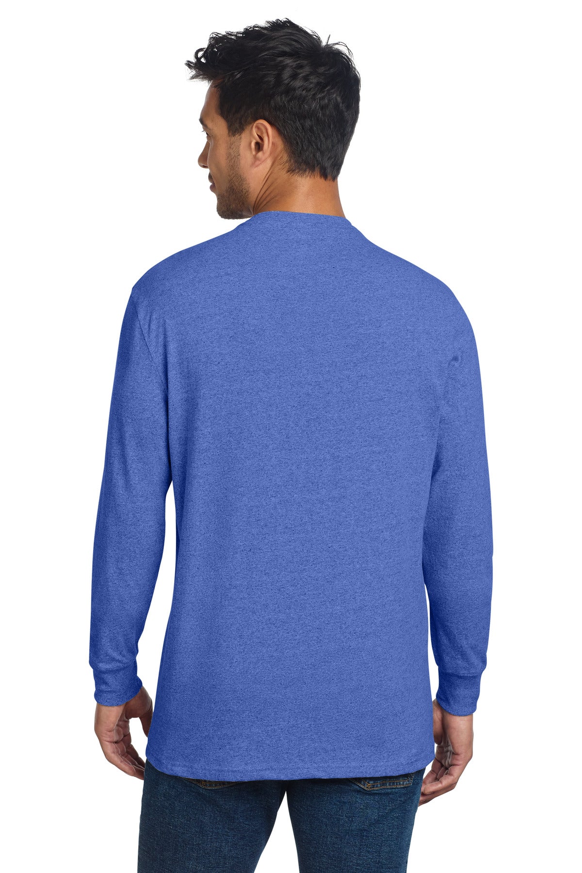 ReusdRylHt Allmade Unisex Long Sleeve Recycled Blend Tee AL6204 plain