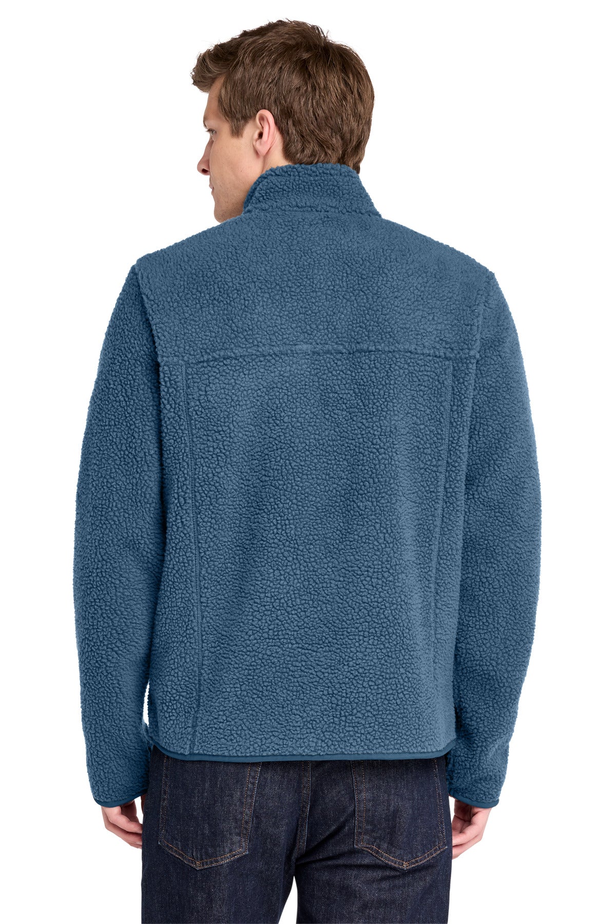 RgttaBlue Port Authority Camp Fleece Snap Pullover F140 plain