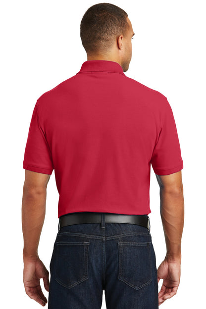 Rich Red Port Authority Core Classic Pique Pocket Polo. K100P plain