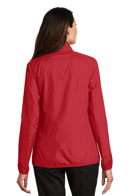 Rich Red Port Authority Women's Zephyr Full-Zip Jacket. L344 plain