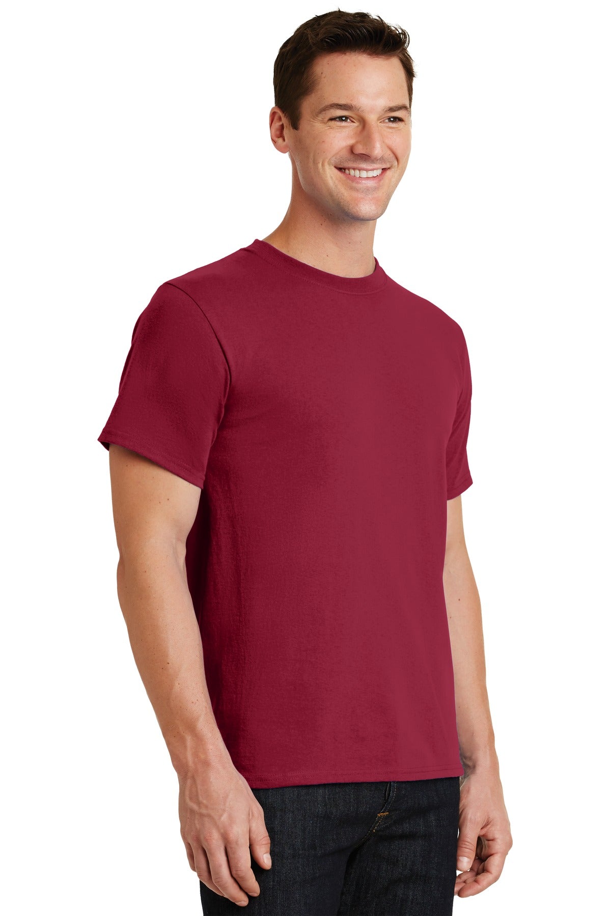 Rich Red Port & Co Essential Tee. PC61 plain