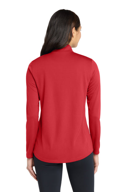 RichRed Port Authority Women's Dry Zone UV Micro-Mesh 1/4-Zip LK112 plain