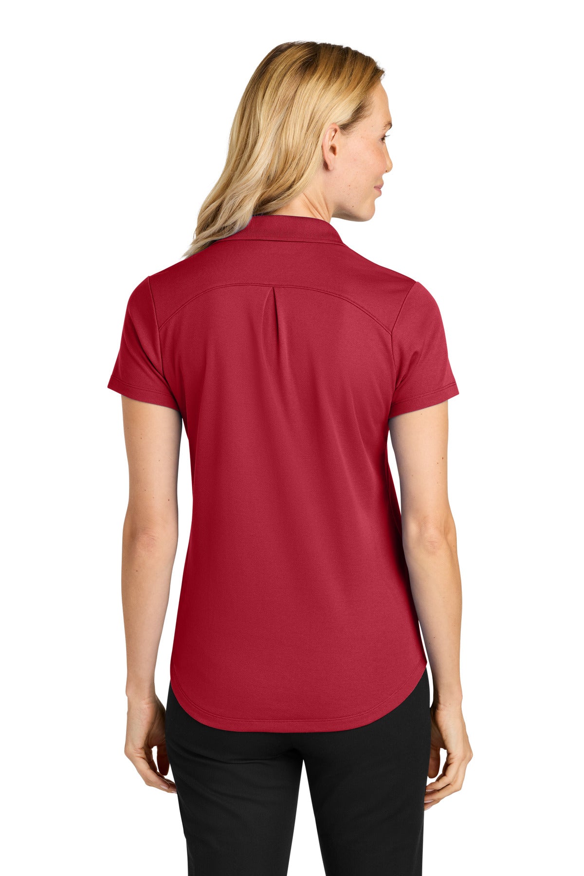 RichRed Port Authority Women's Plaited Pique Polo LK620 plain