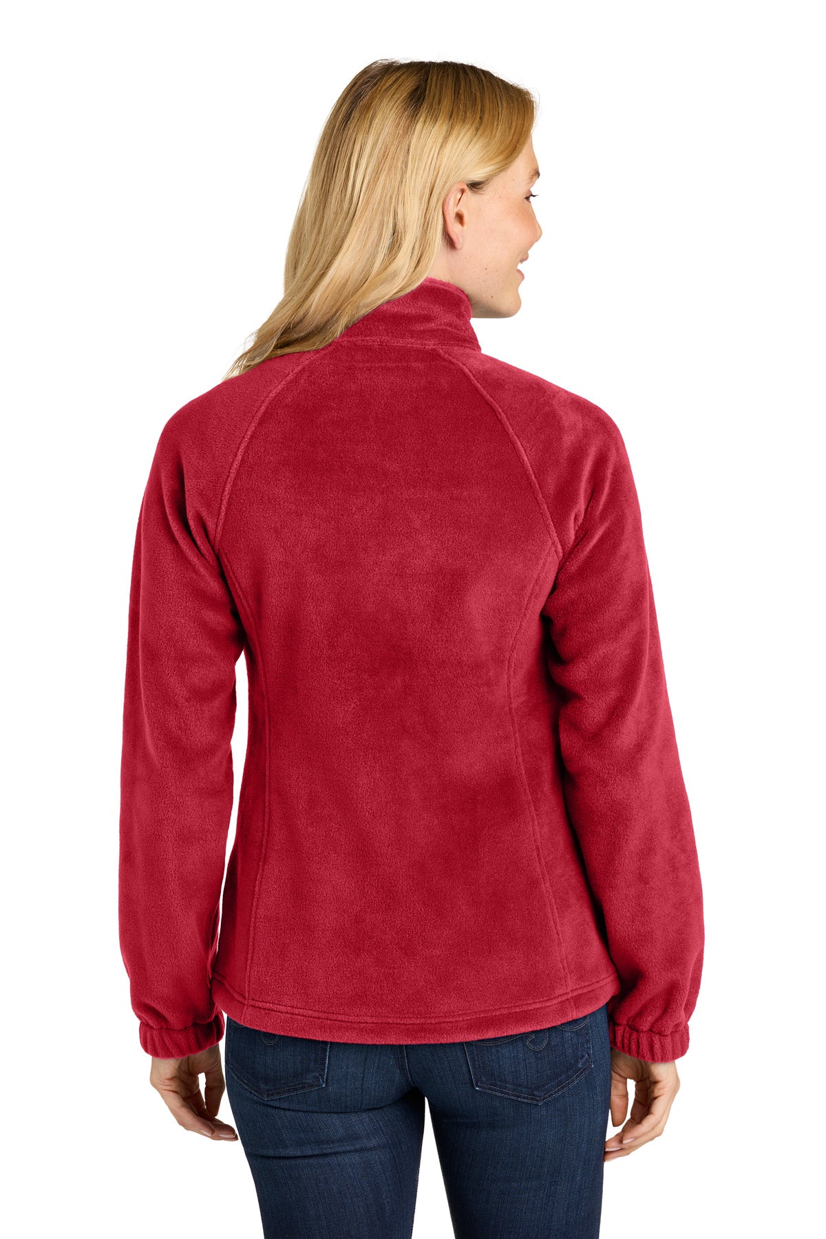 RichRed Port Authority Women's Plush Fleece Full-Zip Jacket L190 plain