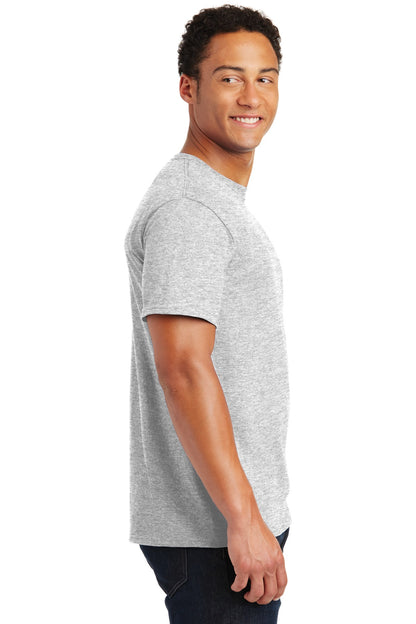 Right View of Ash Jerzees - Dri-Power 50/50 Cotton/Poly T-Shirt. 29M plain