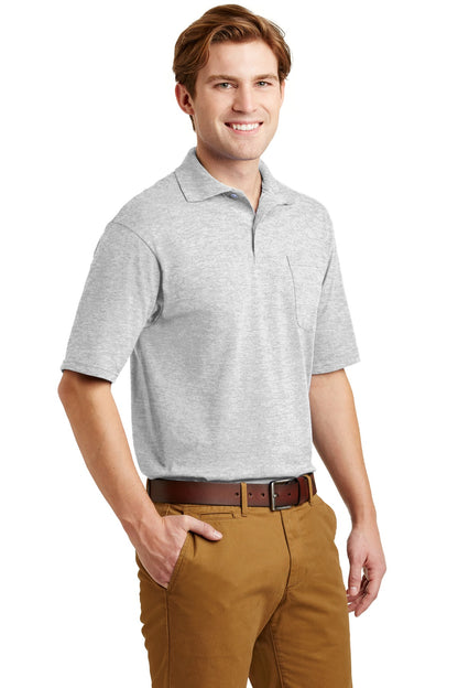 Right View of Ash Jerzees Dri-Power Pocket Sport Shirt. 436MP plain