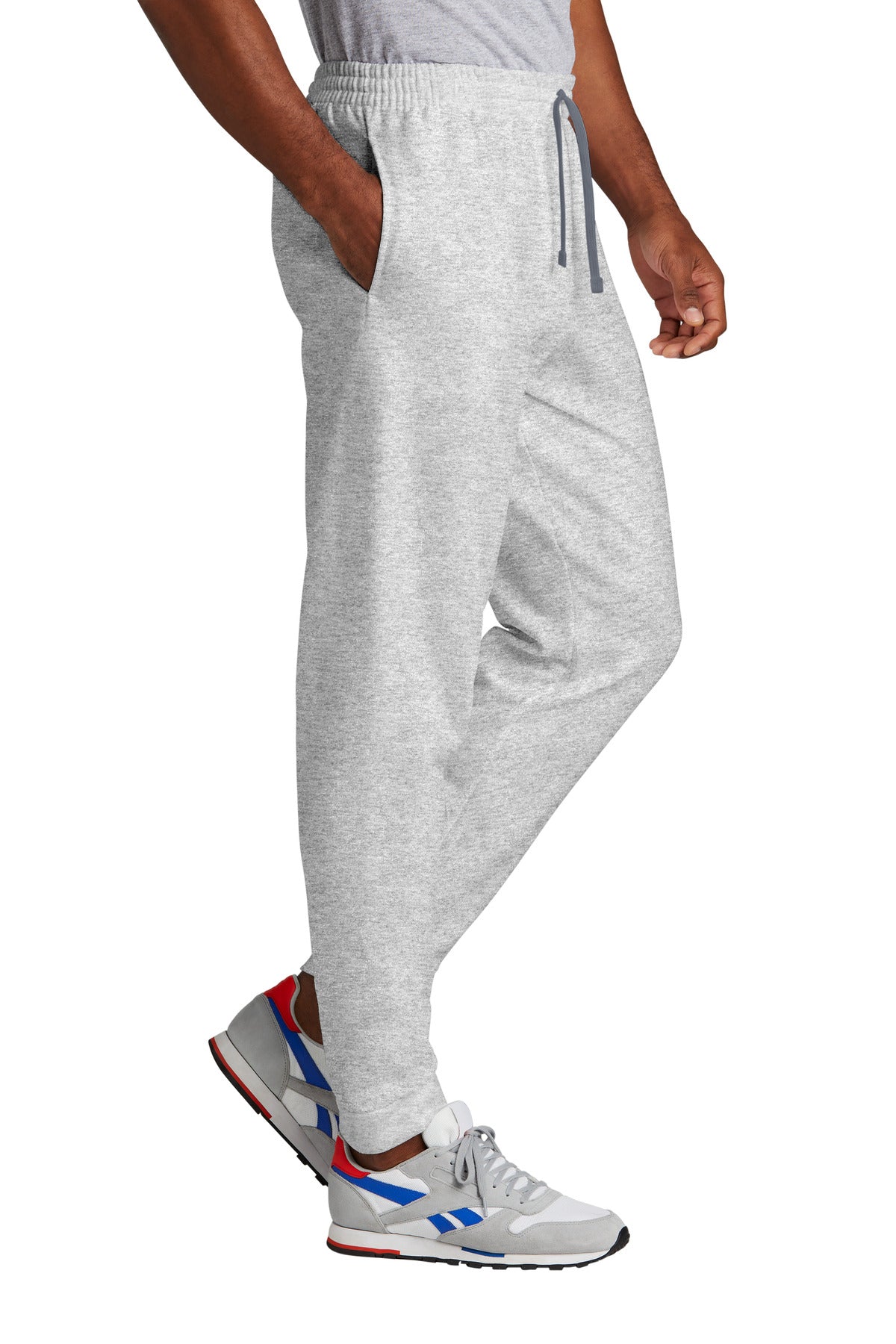 Right View of Ash Jerzees NuBlend Fleece Jogger 975MP plain