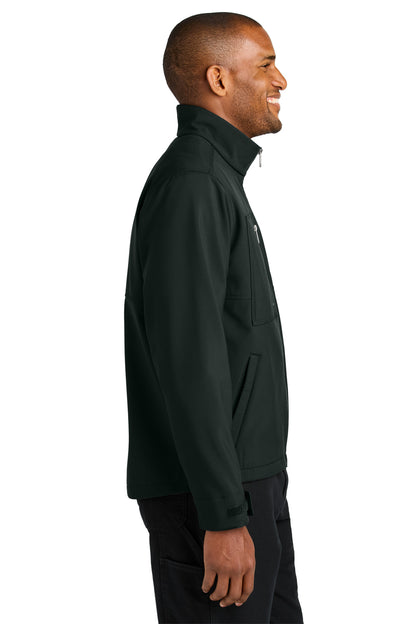 Right View of Black CornerStone Workwear Soft Shell CSJ70 plain