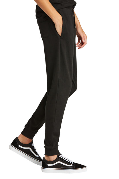Right View of Black District Perfect Tri Fleece Jogger DT1307 plain
