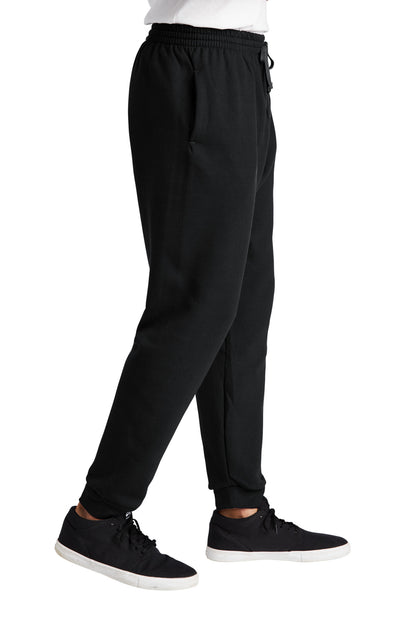 Right View of Black Jerzees NuBlend Fleece Jogger 975MP plain