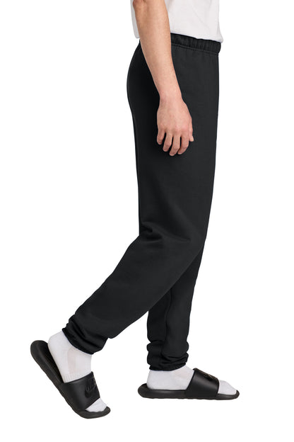 Right View of Black Jerzees - NuBlend Sweatpant. 973M plain